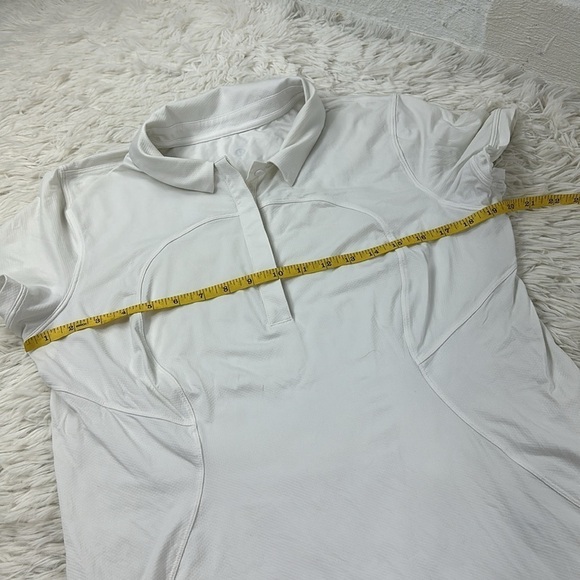 Lululemon Quick-Drying Short Sleeve Polo Shirt White - Picture 2 of 5